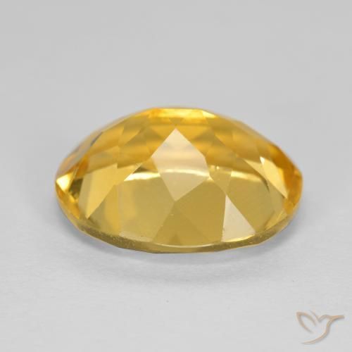 4.22克拉天然黄水晶，椭圆形，VVS-VS