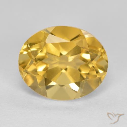 5.06ct 天然 中金 黄水晶, 椭圆形, VVS-VS