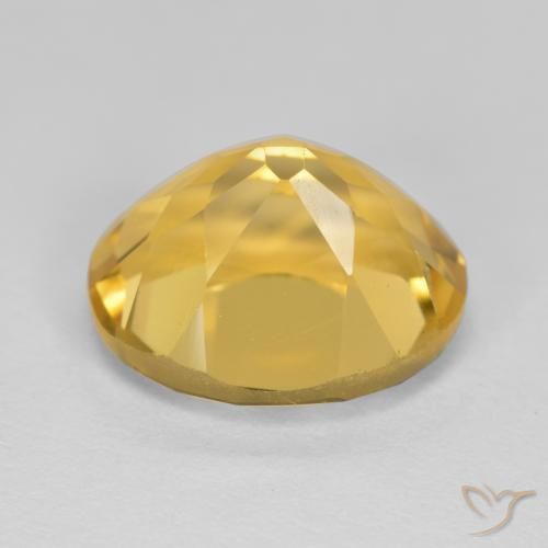 5.06克拉天然黄水晶，椭圆形，VVS-VS