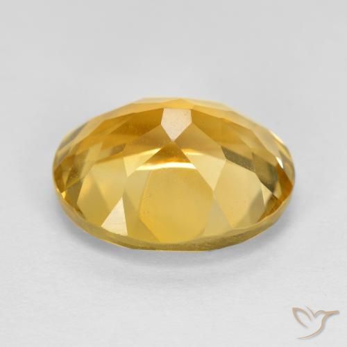 4.79克拉天然黄水晶，椭圆形，VVS-VS