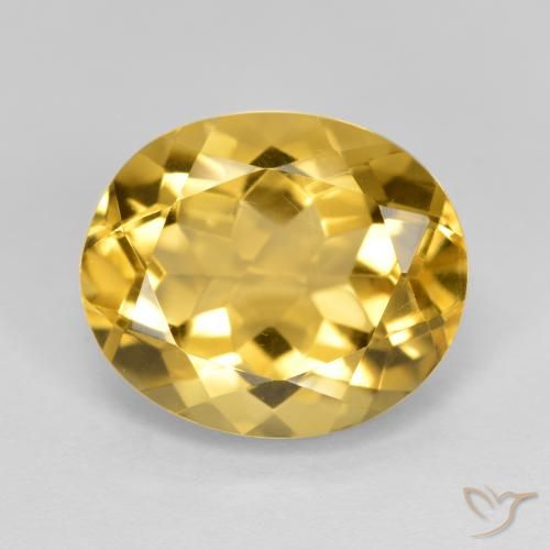 4.72ct 天然 金橙色 黄水晶, 椭圆形, VVS-VS