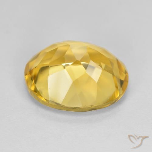 4.72克拉天然黄水晶，椭圆形，VVS-VS