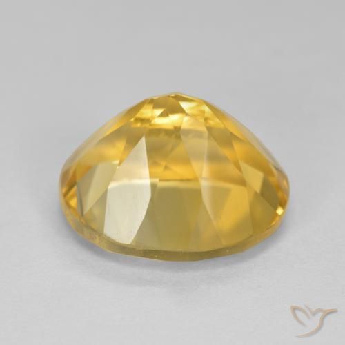 5.01克拉天然黄水晶，椭圆形，VVS-VS