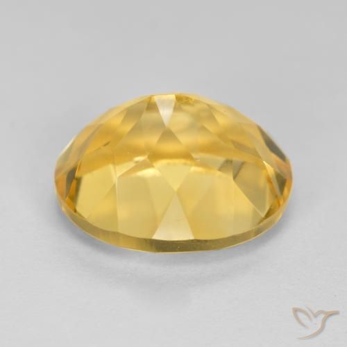 5.25克拉天然黄水晶，椭圆形，VVS-VS