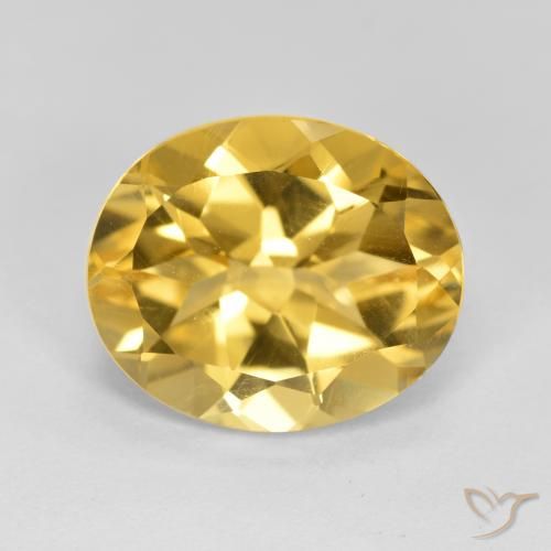 4.26ct 天然 金橙色 黄水晶, 椭圆形, VVS-VS