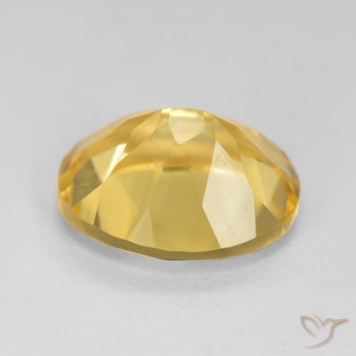 4.26克拉天然黄水晶，椭圆形，VVS-VS