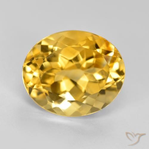 5.23ct 天然 金橙色 黄水晶, 椭圆形, VVS-VS