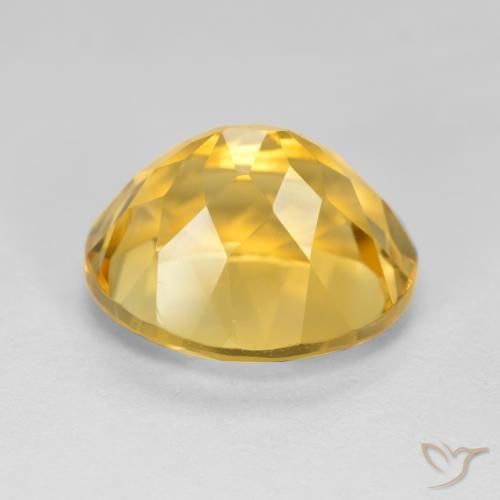 5.23克拉天然黄水晶，椭圆形，VVS-VS
