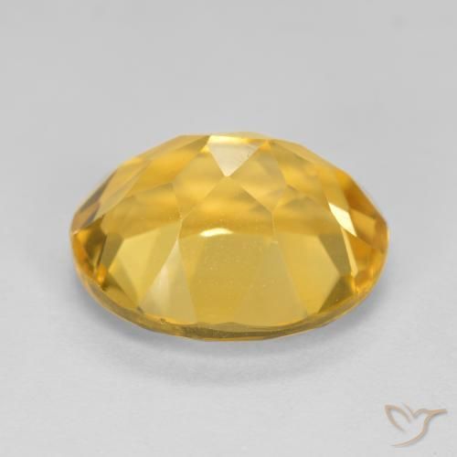 4.75克拉天然黄水晶，椭圆形，VVS-VS