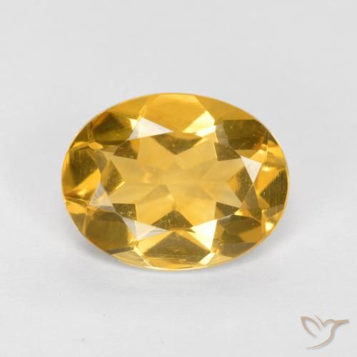 1.46ct 天然 金橙色 黄水晶, 椭圆形, VVS-VS