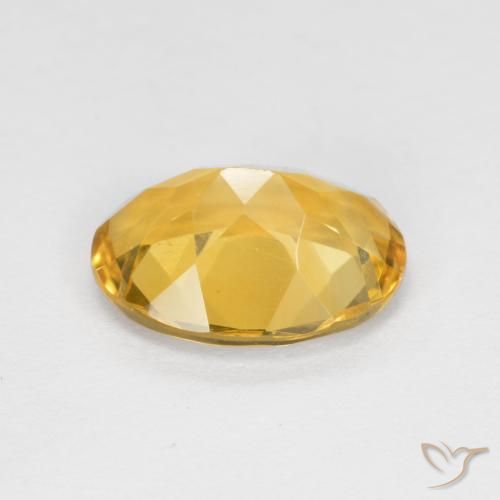 1.46克拉天然黄水晶，椭圆形，VVS-VS