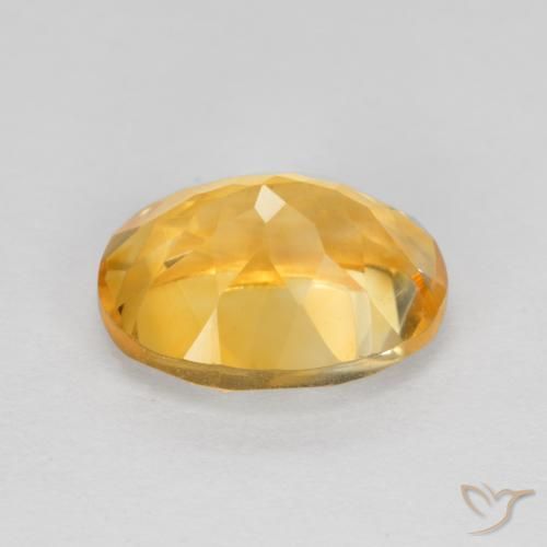 1.92克拉天然黄水晶，椭圆形，VVS-VS