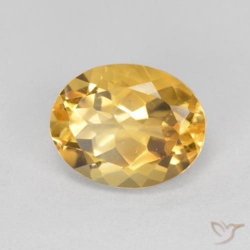 1.72克拉天然黄水晶，椭圆形，VVS-VS