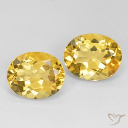 9.22克拉天然黄水晶，椭圆形，VVS-VS