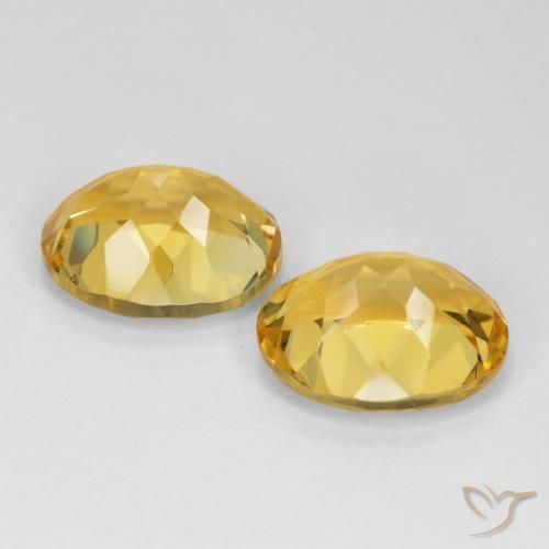 9.22克拉天然黄水晶，椭圆形，VVS-VS