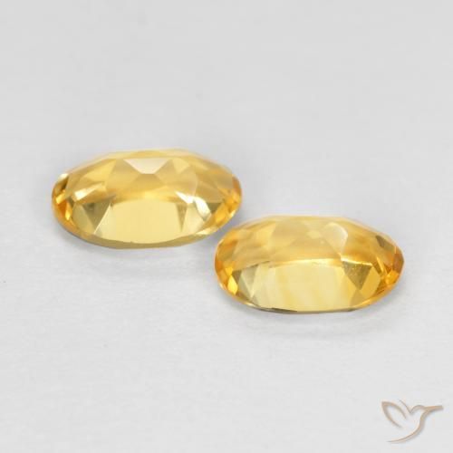 0.81克拉天然黄水晶，椭圆形，VVS-VS