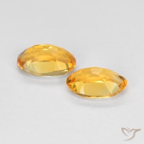 0.83克拉天然黄水晶，椭圆形，VVS-VS