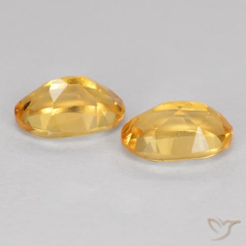 0.87克拉天然黄水晶，椭圆形，VVS-VS