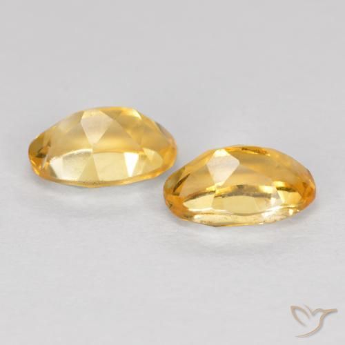 0.82克拉天然黄水晶，椭圆形，VVS-VS
