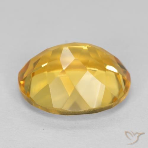 5.04克拉天然黄水晶，椭圆形，VVS