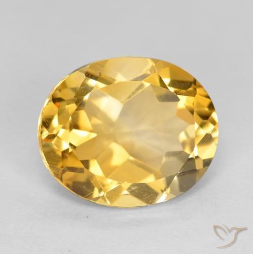 4.01克拉天然黄水晶，椭圆形，VVS
