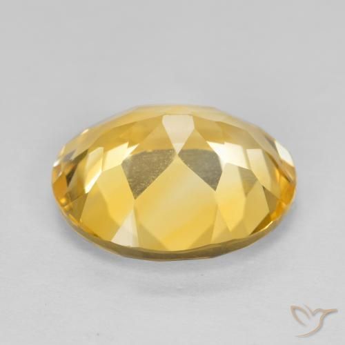 4.01克拉天然黄水晶，椭圆形，VVS