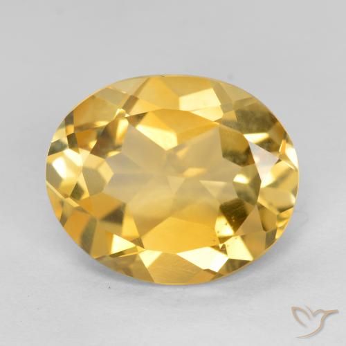 3.69ct 天然 金橙色 黄水晶, 椭圆形, VVS-VS