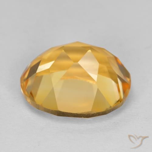 4.98克拉天然黄水晶，椭圆形，VVS-VS