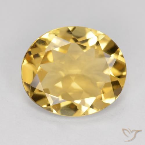 3.16ct 天然 黄金色 黄水晶, 椭圆形, VVS-VS