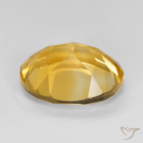 4.10克拉天然黄水晶，椭圆形，VVS-VS