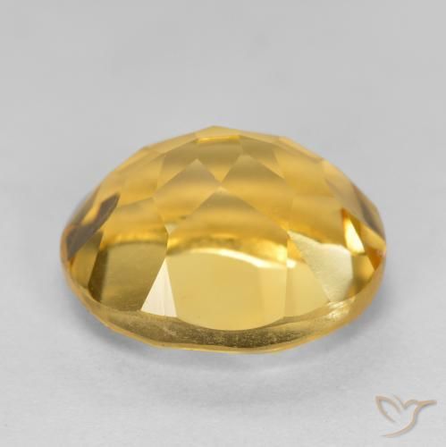 5.22克拉天然黄水晶，椭圆形，VVS-VS