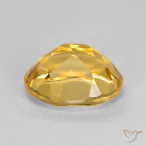 3.72克拉天然黄水晶，椭圆形，VVS-VS