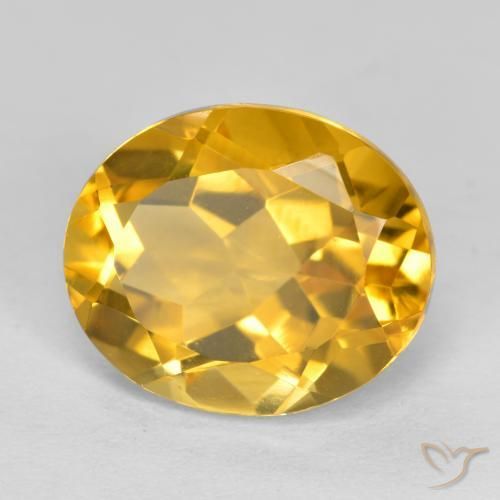 4.67克拉天然黄水晶，椭圆形，VVS-VS