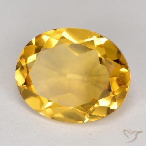 4.01克拉天然黄水晶，椭圆形，VS