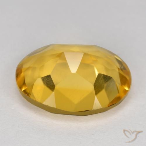 4.01克拉天然黄水晶，椭圆形，VS