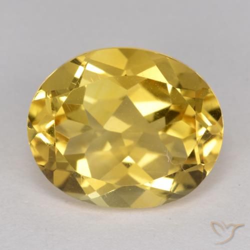 4.70克拉天然黄水晶，椭圆形，VS