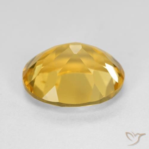 4.76克拉天然黄水晶，椭圆形，VS