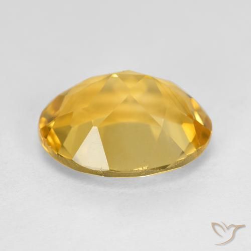 4.16克拉天然黄水晶，椭圆形，VS