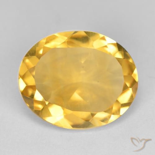 3.81ct 天然 黄金色 黄水晶, 椭圆形, VS