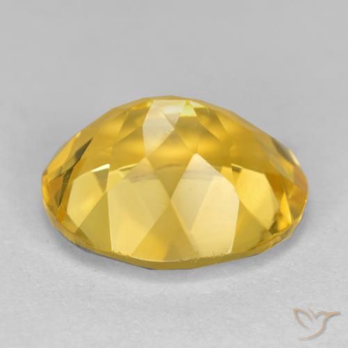 4.40克拉天然黄水晶，椭圆形，VS