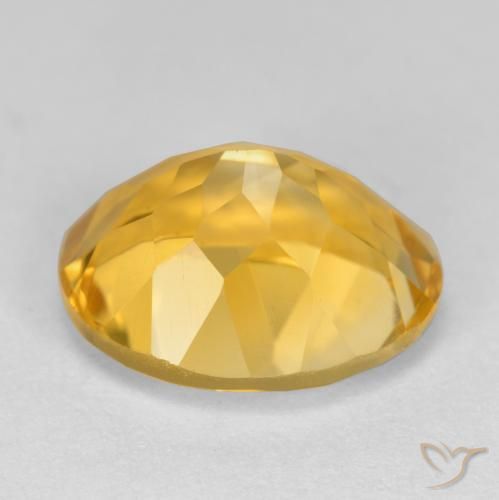 4.53克拉天然黄水晶，椭圆形，VS