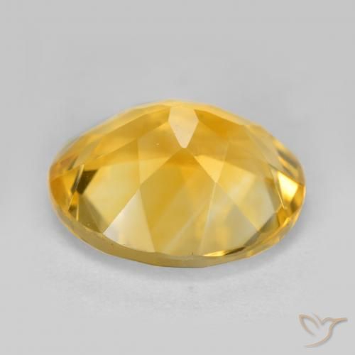 4.22克拉天然黄水晶，椭圆形，VS