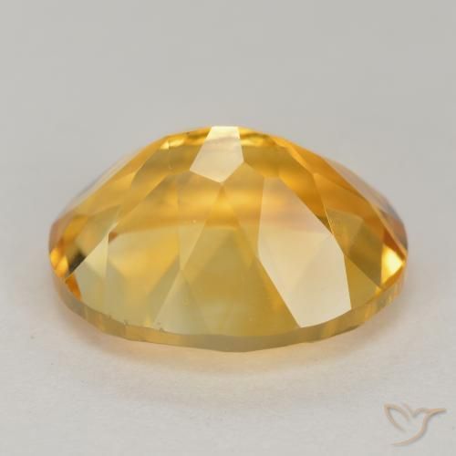 4.73克拉天然黄水晶，椭圆形，VS