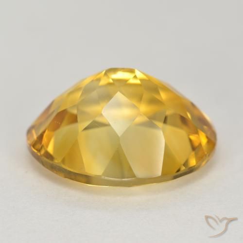4.01克拉天然黄水晶，椭圆形，VS