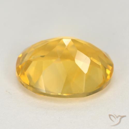 4.29克拉天然黄水晶，椭圆形，VS