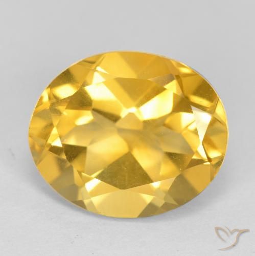 4.32ct 天然 中金 黄水晶, 椭圆形, VS