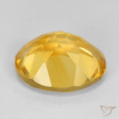 4.32克拉天然黄水晶，椭圆形，VS
