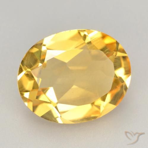 2.71克拉天然黄水晶，椭圆形，VVS-VS