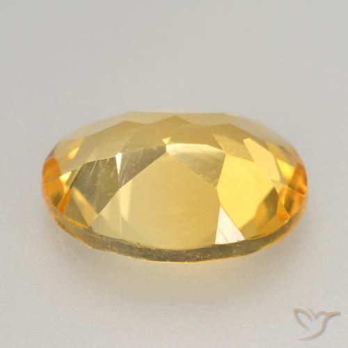 2.71克拉天然黄水晶，椭圆形，VVS-VS