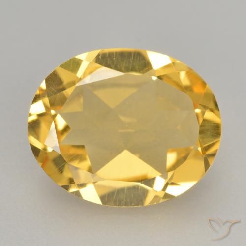 2.83ct 天然 金橙色 黄水晶, 椭圆形, VVS-VS